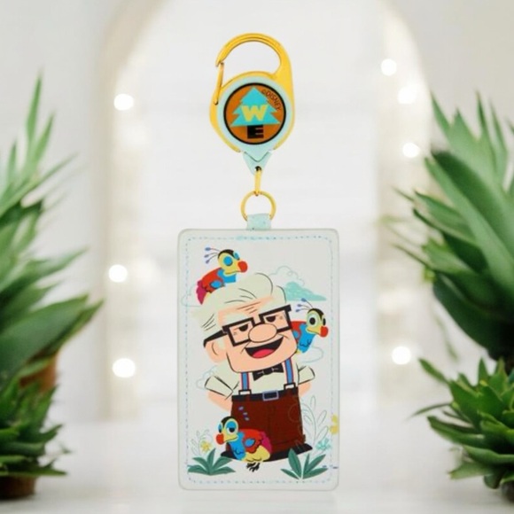 Loungefly Disney Pixar Up Carl & Kevin Lanyard ID Holder NWT - Picture 1 of 5
